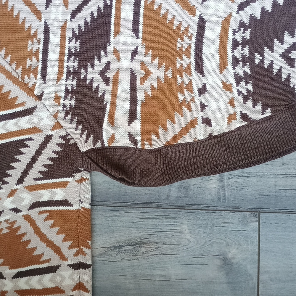 Cotton and Rye Sweater Size L Aztec Western Cowgirl Rodeo - Picture 14 of 15